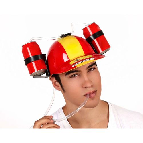 Casque Pour Boire Avec Le Drapeau D'espagne (Taille Unique)