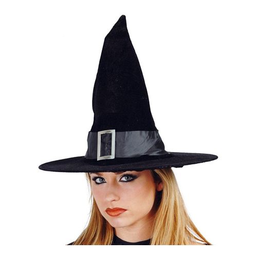 Chapeau Sorcière Ou Harry Poter En Velours Noir. (Taille Unique)