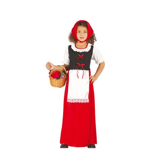 Déguisement De Paysanne Rouge Médiévale Pour Fille Plusieurs Tailles (Taille 5-6a)