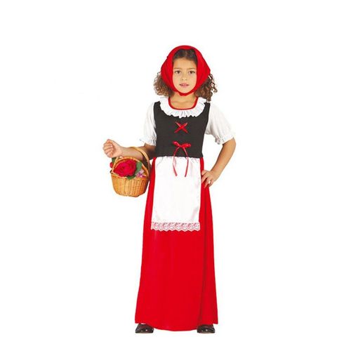 Déguisement De Paysanne Rouge Médiévale Pour Fille Plusieurs Tailles (Taille 7-9a)