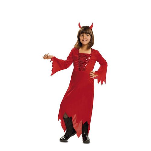 Déguisement De Démon Rouge Pour Fille (Taille 3-4a)