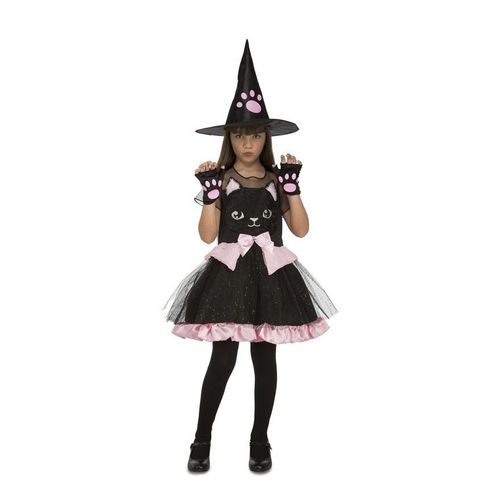 Déguisement De Sorcière Chat Pour Fille (Taille 5-6a)