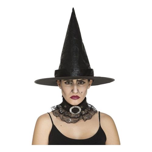 Chapeau De Sorcière Noir Classique (Taille Unique)