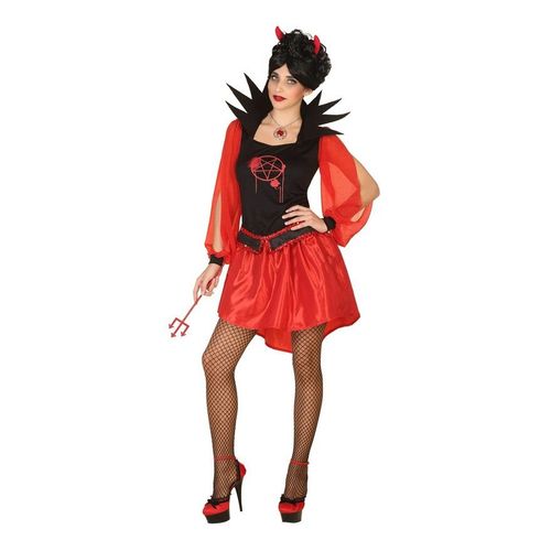 Déguisement De Démon Ou Diable Avec Col Pour Femme (Taille Xl)