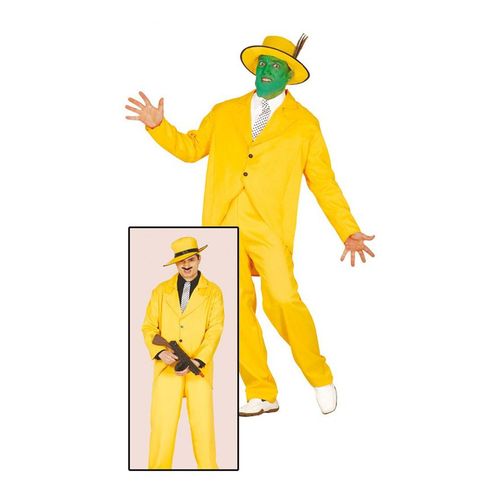 Déguisement De Gangster Jaune Pour Homme (Taille M)