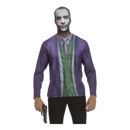 Déguisement T-Shirt Joker Chevalier Noir Pour Homme (Taille S)