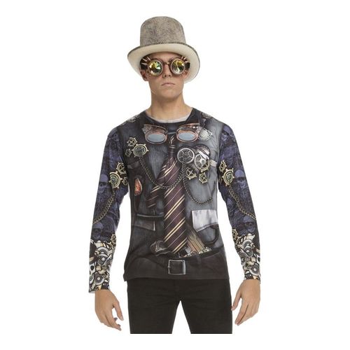 Déguisement T-Shirt Steampunk Pour Homme (Taille S)