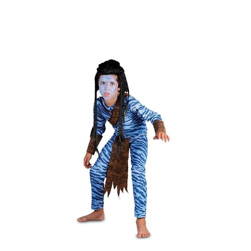 Déguisement De Guérrier Bleu Pour Enfant (Taille 5-6a)
