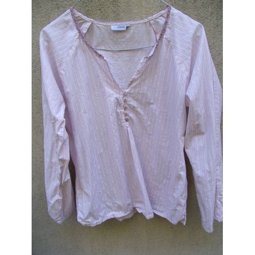 Tunique Etam Rose Blanc Parme T38