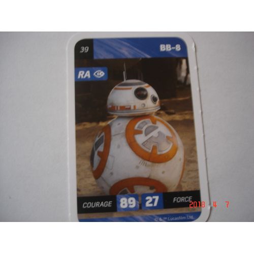 Carte Leclerc Star Wars 2018 Bb-8 Numéro 39