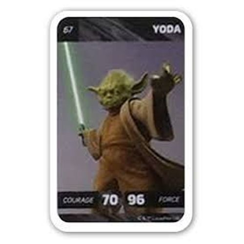 Carte Leclerc Star Wars 2018 Yoda Numéro 67