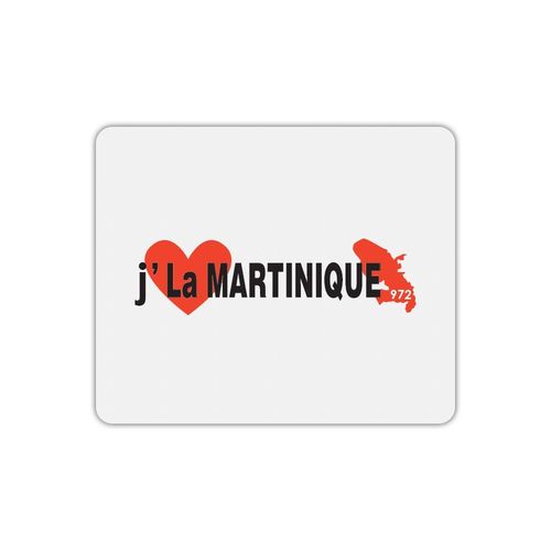 Tapis de souris rectangle j'aime la martinique