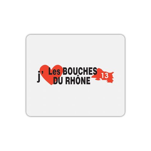 Tapis de souris j'aime les bouches du rhône