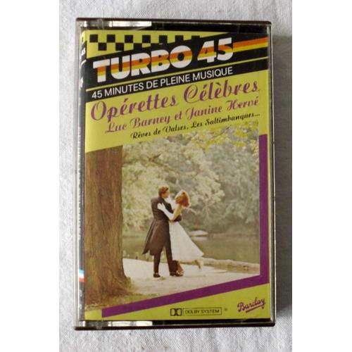 Turbo 45 - Lot D'Opérettes Célèbres (Cassette Audio) - Par Luc Barney Et Janine Hervé.