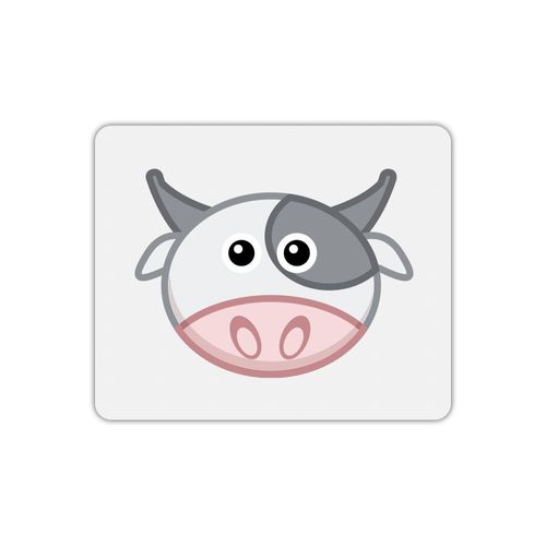 Tapis de souris rectangle imprimé vache cartoon