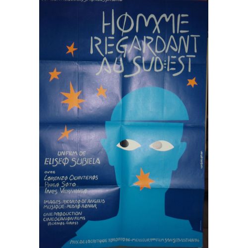 Homme Regardant Au Sud-Est - 1986 - Affiche Originale Pliée 80 X 120 - Cinéma Argentin - Psychiatrie -Extraterrestre