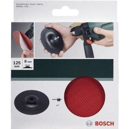 Bosch 2609256280 Plateau de ponçage pour Perceuse Système auto-agrippant 125 mm
