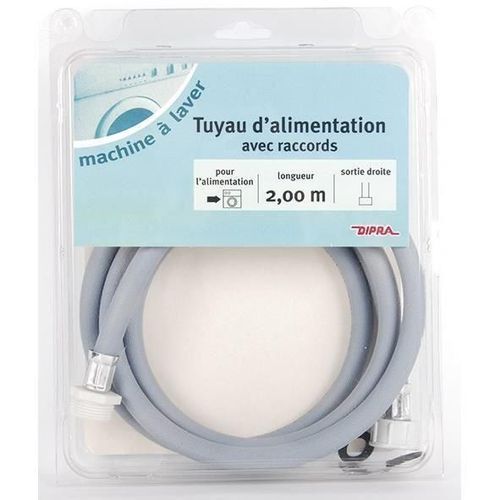 DIPRA Rallonge tuyau alimentation machine a laver MF sortie droite - 2m