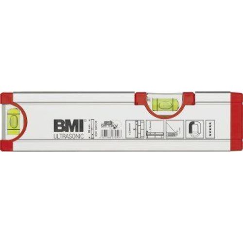 BMI 692020M Niveau à bulle Ultrasonic anodisé avec aimant 20 cm