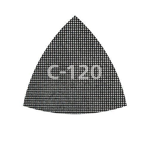 Wolfcraft 8469000 Delta Lot de 5 Disques auto-agrippant maille Carbure de Silicium 93 mm