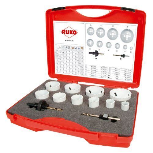 Ruko 126304 Coffret de scies cloches Super HSS Co 8, 12 pièces