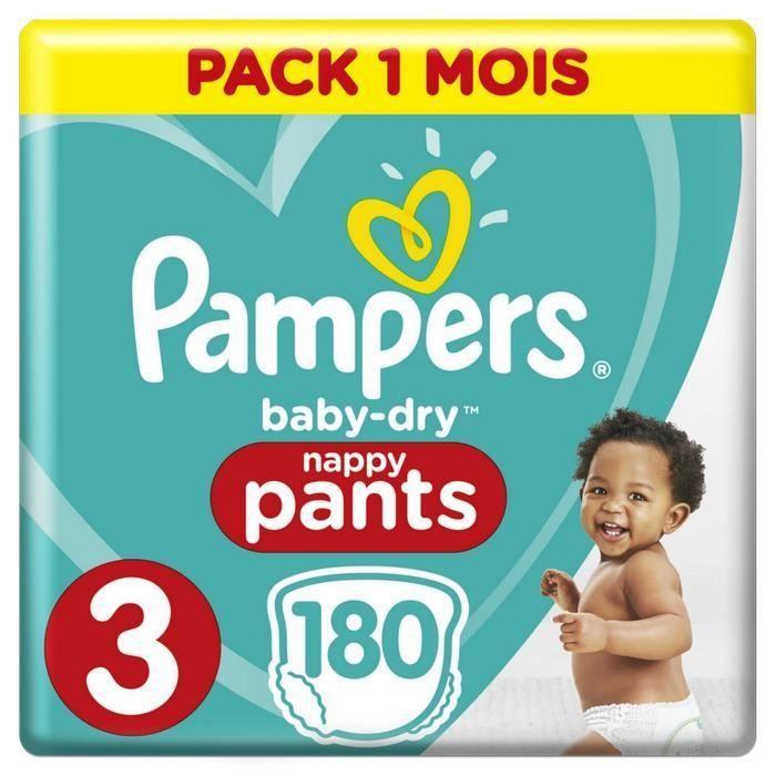 Pampers Baby Dry Pants Taille 3 180 Couches Culottes Pack 1 Mois Rakuten