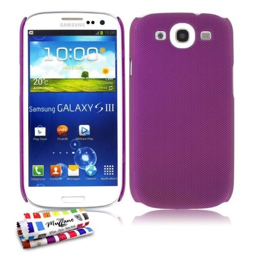 Coque Case Samsung Galaxy S3 "Le Pika" Violet Silicone Rigide (Tpu)