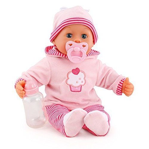 Bayer Design - 93816 - Bébé Premiers Mots Avec 24 Sons - Rose - 38 Cm