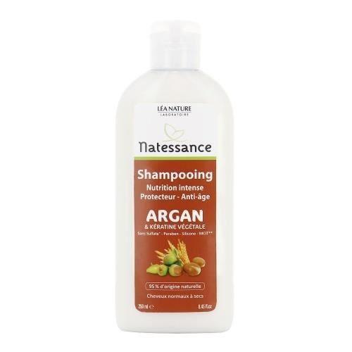 Natessance Shampoing Anti-Âge - 250 Ml - Nutrition Intense Et Protecteur - Argant Et Kératine Végétale 