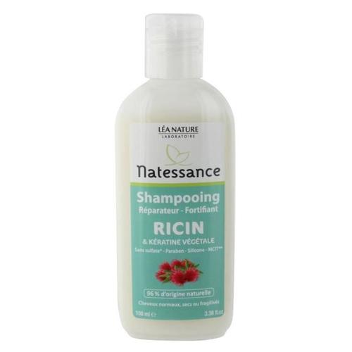 Natessance Shampoing Réparateur Et Fortifiant - 100 Ml - Ricin Et Kératine Végétale 