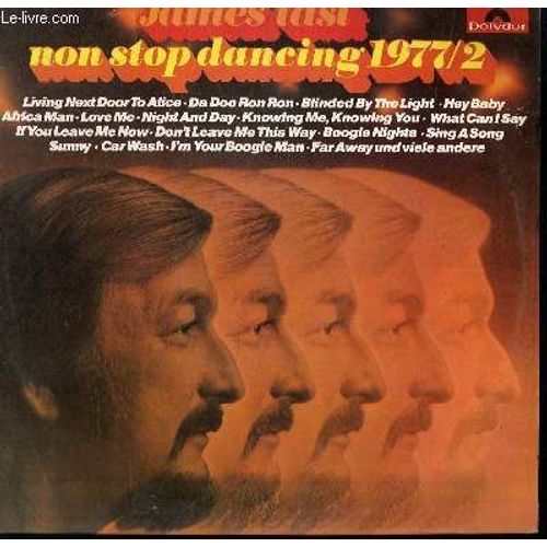 Disque Vinyle 33t Non Stop Dancing. Under The Moon Of Love / Sunny / Car Wash / Africa Man / Da Doo Ro Ron / Sing A Song / I'm In Love / Music Train / Tom's Bridge
