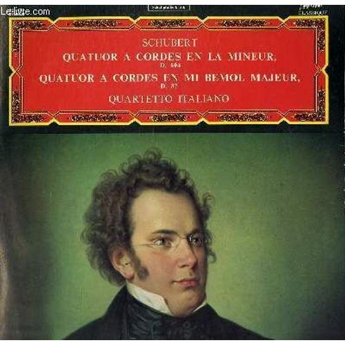 Disque Vinyle 33t Quatuor En La Mineur D 804. / Quatuor En Mi Bemol Majeur D. 87. Par Le Quartetto Italiano
