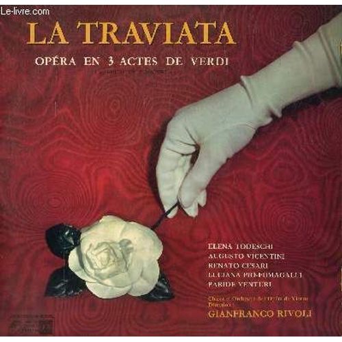 Disque Vinyle 33t La Traviata, Opera En 3 Actes