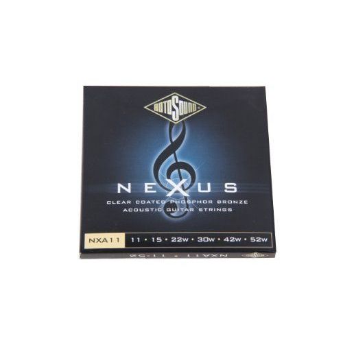 Rotosound Nexus Jeu De Cordes Pour Guitare Folk Bronze Phosphoreux Tirant Light (11 15 22 30 42 52) (Import Royaume Uni)