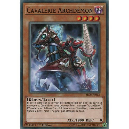 Yu-Gi-Oh! - Sr06-Fr013 - Cavalerie Archdémon - Commune 1ère Édition