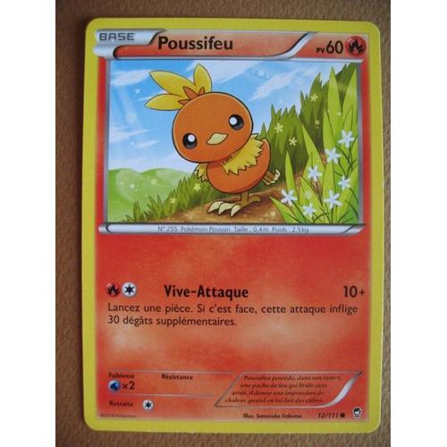 Carte Pokémon - Poussifeu - 12/111 - Poings Furieux - 2014 - Sc2
