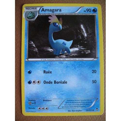 Carte Pokémon - Amagara - 25/111 - Poings Furieux - 2014 - Sc2
