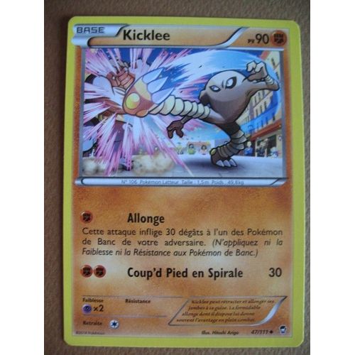 Carte Pokémon - Kicklee - 47/111 - Poings Furieux - 2014 - Sc2