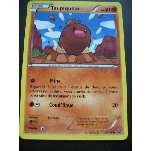 Carte Pokémon - Taupiqueur - 58/146 - Xy - 2014 - B