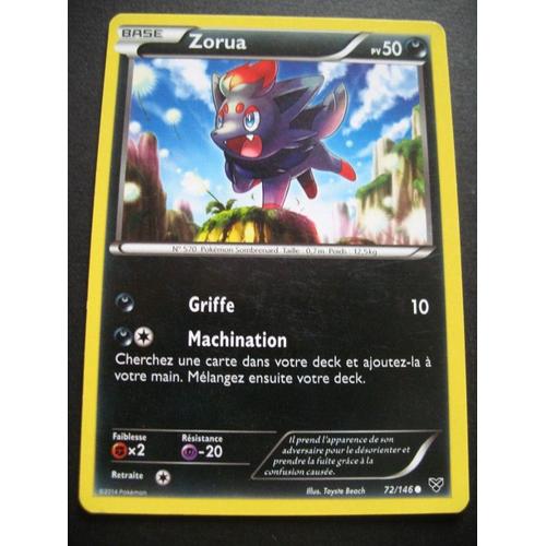 Carte Pokémon - Zorua - 72/146 - Xy - 2014 - B