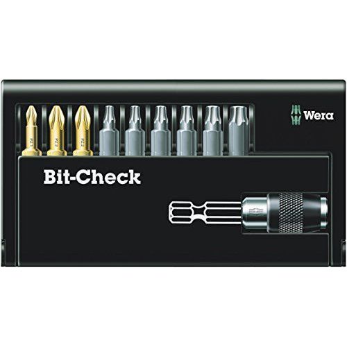 Wera 8155/67-9 05134200001 Bit-Check Jeu d'embouts/Porte-embouts Universel 10 pièces