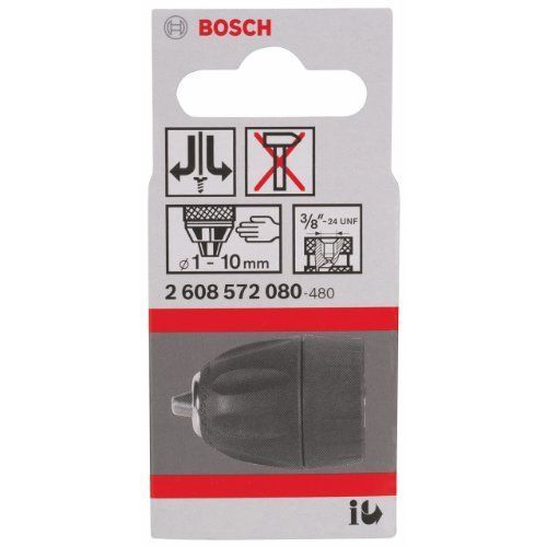 Bosch 2608572080 Mandrin à serrage rapide Jusque 10 mm Serrage 1 / 10 mm Filetage 24