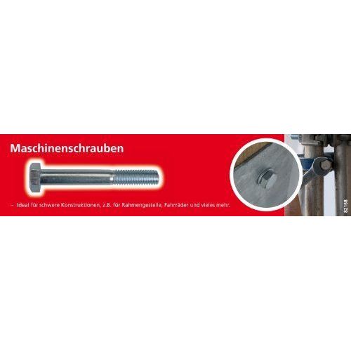 Suki 6112140 Boulons Tête hexagonale Acier zingué M 8 x 80 25 pièces