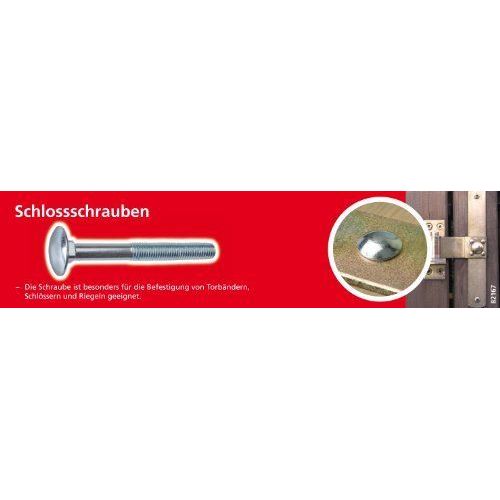 Suki 6112047 Boulons Japy Tête Ronde Collet Carré TRCC Acier zingué M 8 x 100 15 pièces