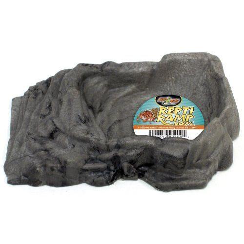 Zoomed - Mangeoire Pour Reptile / Tortues - Repti Ramp - Gris - S