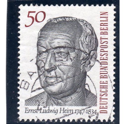 Timbre-Poste De Berlin Ouest (150ème Anniversaire De La Mort Du Médecin Ernst Ludwig Helm)