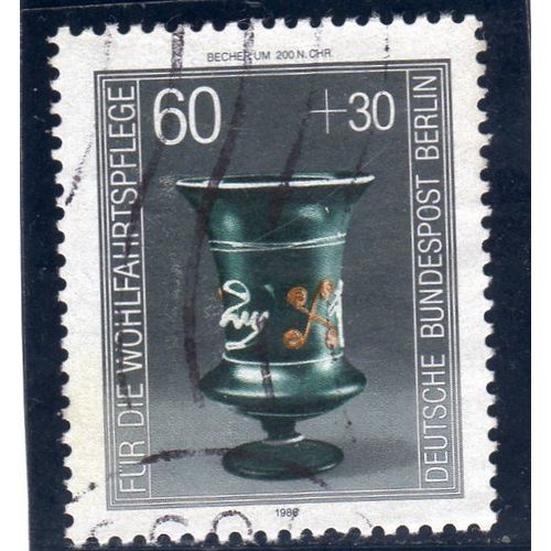 Timbre-Poste De Berlin Ouest (Verrerie Ancienne : Gobelet À Pied)