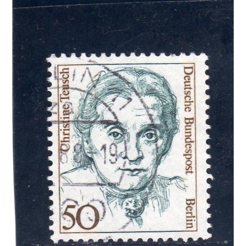 Timbre-Poste De Berlin Ouest (Christine Teusch, Femme Politique)