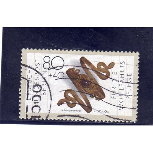 Timbre-Poste De Berlin Ouest (Cercle De Bras En Forme De Serpent)