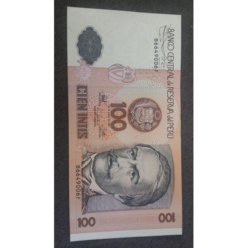 14 Billets De 100 Intis Banco Central De Reserva Del Peru De 1987 . Billets Neufs